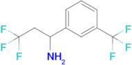 3,3,3-Trifluoro-1-[3-(trifluoromethyl)phenyl]propan-1-amine