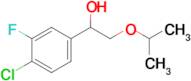 1-(4-Chloro-3-fluorophenyl)-2-(propan-2-yloxy)ethan-1-ol