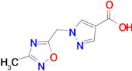 1-[(3-methyl-1,2,4-oxadiazol-5-yl)methyl]-1h-pyrazole-4-carboxylic acid