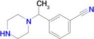 3-[1-(piperazin-1-yl)ethyl]benzonitrile