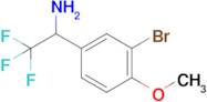 1-(3-Bromo-4-methoxyphenyl)-2,2,2-trifluoroethan-1-amine