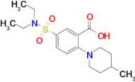 5-(Diethylsulfamoyl)-2-(4-methylpiperidin-1-yl)benzoic acid