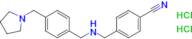 4-{[({4-[(pyrrolidin-1-yl)methyl]phenyl}methyl)amino]methyl}benzonitrile dihydrochloride