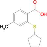 2-(Cyclopentylsulfanyl)-4-methylbenzoic acid