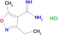 3-Ethyl-5-methyl-1,2-oxazole-4-carboximidamide hydrochloride