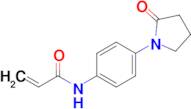 n-[4-(2-oxopyrrolidin-1-yl)phenyl]prop-2-enamide