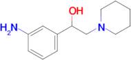 1-(3-Aminophenyl)-2-(piperidin-1-yl)ethan-1-ol