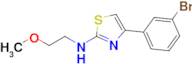 4-(3-Bromophenyl)-N-(2-methoxyethyl)-1,3-thiazol-2-amine