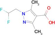 1-(2,2-Difluoroethyl)-3,5-dimethyl-1h-pyrazole-4-carboxylic acid