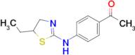 1-{4-[(5-ethyl-4,5-dihydro-1,3-thiazol-2-yl)amino]phenyl}ethan-1-one