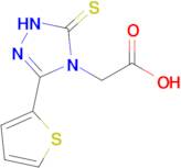 2-[5-sulfanylidene-3-(thiophen-2-yl)-4,5-dihydro-1H-1,2,4-triazol-4-yl]acetic acid