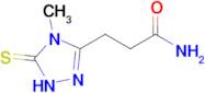 3-(4-methyl-5-sulfanylidene-4,5-dihydro-1H-1,2,4-triazol-3-yl)propanamide