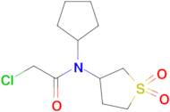 2-Chloro-n-cyclopentyl-n-(1,1-dioxo-1lambda6-thiolan-3-yl)acetamide