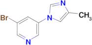 3-Bromo-5-(4-methyl-1h-imidazol-1-yl)pyridine