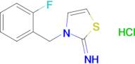 3-[(2-fluorophenyl)methyl]-2,3-dihydro-1,3-thiazol-2-imine hydrochloride