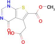 2-[6-(methoxycarbonyl)-4-oxo-1H,4H-thieno[2,3-d]pyrimidin-5-yl]acetic acid