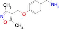 {4-[(dimethyl-1,2-oxazol-4-yl)methoxy]phenyl}methanamine