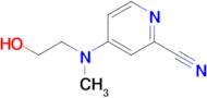 4-[(2-hydroxyethyl)(methyl)amino]pyridine-2-carbonitrile