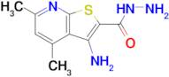 3-Amino-4,6-dimethylthieno[2,3-b]pyridine-2-carbohydrazide