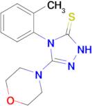 4-(2-methylphenyl)-3-(morpholin-4-yl)-4,5-dihydro-1H-1,2,4-triazole-5-thione