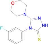 4-(3-fluorophenyl)-3-(morpholin-4-yl)-4,5-dihydro-1H-1,2,4-triazole-5-thione