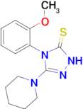 4-(2-methoxyphenyl)-3-(piperidin-1-yl)-4,5-dihydro-1H-1,2,4-triazole-5-thione