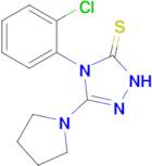 4-(2-chlorophenyl)-3-(pyrrolidin-1-yl)-4,5-dihydro-1H-1,2,4-triazole-5-thione