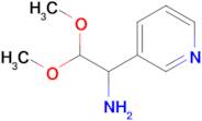 2,2-Dimethoxy-1-(pyridin-3-yl)ethan-1-amine