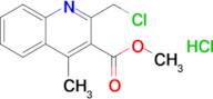 Methyl 2-(chloromethyl)-4-methylquinoline-3-carboxylate hydrochloride