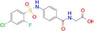 2-{[4-(4-chloro-2-fluorobenzenesulfonamido)phenyl]formamido}acetic acid