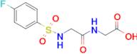 2-[2-(4-fluorobenzenesulfonamido)acetamido]acetic acid