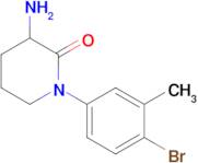 3-Amino-1-(4-bromo-3-methylphenyl)piperidin-2-one