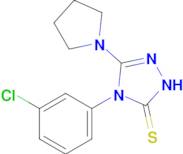 4-(3-chlorophenyl)-3-(pyrrolidin-1-yl)-4,5-dihydro-1H-1,2,4-triazole-5-thione