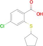 4-Chloro-2-(cyclopentylsulfanyl)benzoic acid