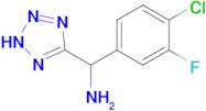1-(4-chloro-3-fluorophenyl)-1-(2H-1,2,3,4-tetrazol-5-yl)methanamine