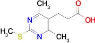 3-[4,6-dimethyl-2-(methylsulfanyl)pyrimidin-5-yl]propanoic acid