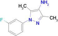 1-(3-Fluorophenyl)-3,5-dimethyl-1h-pyrazol-4-amine