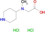 2-[methyl(piperidin-4-yl)amino]acetic acid dihydrochloride