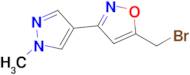 5-(Bromomethyl)-3-(1-methyl-1h-pyrazol-4-yl)-1,2-oxazole