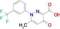 6-Methyl-4-oxo-1-[3-(trifluoromethyl)phenyl]-1,4-dihydropyridazine-3-carboxylic acid