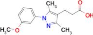 3-[1-(3-methoxyphenyl)-3,5-dimethyl-1h-pyrazol-4-yl]propanoic acid