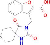 3-({2,4-dioxo-1,3-diazaspiro[4.5]decan-3-yl}methyl)-1-benzofuran-2-carboxylic acid