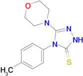 4-(4-methylphenyl)-3-(morpholin-4-yl)-4,5-dihydro-1H-1,2,4-triazole-5-thione