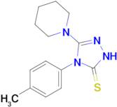 4-(4-methylphenyl)-3-(piperidin-1-yl)-4,5-dihydro-1H-1,2,4-triazole-5-thione