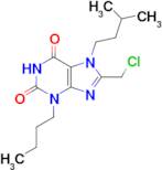 3-Butyl-8-(chloromethyl)-7-(3-methylbutyl)-2,3,6,7-tetrahydro-1h-purine-2,6-dione