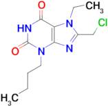 3-Butyl-8-(chloromethyl)-7-ethyl-2,3,6,7-tetrahydro-1h-purine-2,6-dione