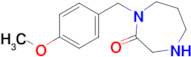 Hexahydro-1-[(4-methoxyphenyl)methyl]-2H-1,4-diazepin-2-one