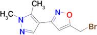 5-(Bromomethyl)-3-(1,5-dimethyl-1h-pyrazol-4-yl)-1,2-oxazole