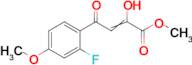 methyl 4-(2-fluoro-4-methoxyphenyl)-2-hydroxy-4-oxobut-2-enoate