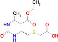 2-({[5-(ethoxycarbonyl)-6-methyl-2-oxo-1,3-diazinan-4-ylidene]methyl}sulfanyl)acetic acid